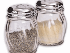 Glass Sea Salt Shaker Jars